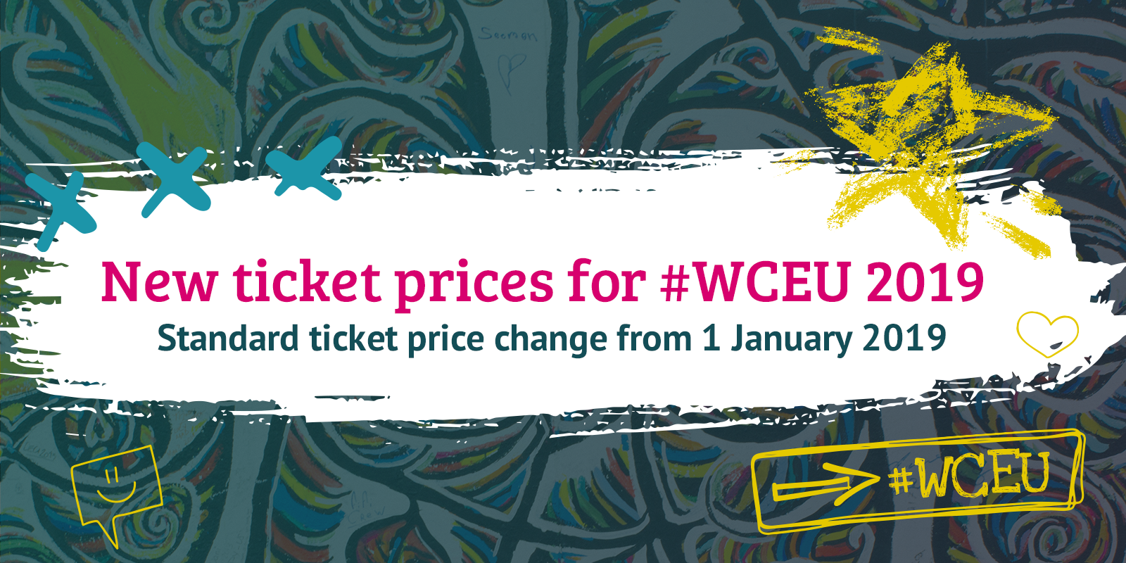 Standard ticket price change for WCEU from 1 Jan 2019