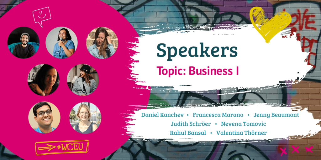 First group of speaker announcements for #WCEU list speakers in the Business I category